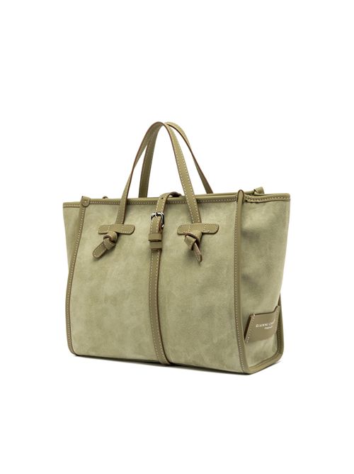 Borsa Miss Marcella 32 in suede Willow GIANNI CHIARINI | BS 9762 CM-PLWILLOW